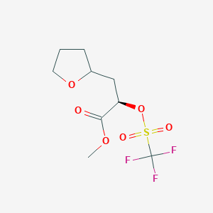 (2R)-Methyl 3-(tetrahydrofuran-2-yl)-2-(((trifluoromethyl)sulfonyl)oxy)propanoate