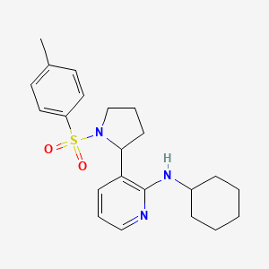 N-Cyclohexyl-3-(1-tosylpyrrolidin-2-yl)pyridin-2-amine