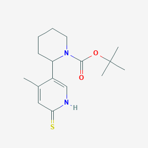 tert-Butyl 2-(6-mercapto-4-methylpyridin-3-yl)piperidine-1-carboxylate