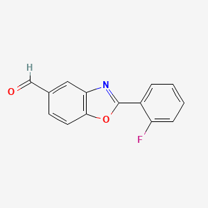 2-(2-Fluorophenyl)benzo[d]oxazole-5-carbaldehyde