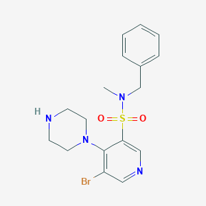 N-Benzyl-5-bromo-N-methyl-4-(piperazin-1-yl)pyridine-3-sulfonamide