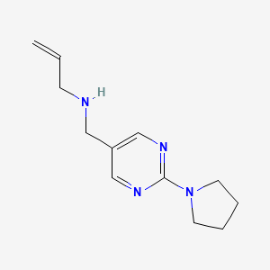 N-((2-(Pyrrolidin-1-yl)pyrimidin-5-yl)methyl)prop-2-en-1-amine