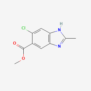 Methyl5-chloro-2-methyl-1H-benzo[d]imidazole-6-carboxylate