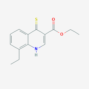 Ethyl 8-ethyl-4-thioxo-1,4-dihydroquinoline-3-carboxylate