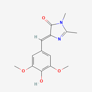 (Z)-4-(4-Hydroxy-3,5-dimethoxybenzylidene)-1,2-dimethyl-1H-imidazol-5(4H)-one