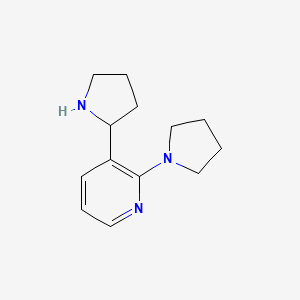 molecular formula C13H19N3 B11812739 2-(Pyrrolidin-1-yl)-3-(pyrrolidin-2-yl)pyridine 