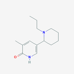 molecular formula C14H22N2O B11812752 3-Methyl-5-(1-propylpiperidin-2-yl)pyridin-2(1H)-one 