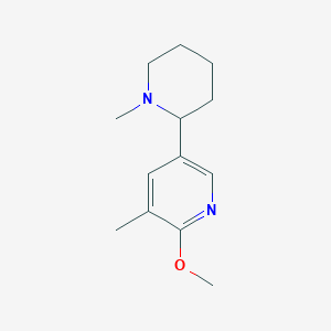 2-Methoxy-3-methyl-5-(1-methylpiperidin-2-yl)pyridine