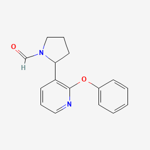 2-(2-Phenoxypyridin-3-yl)pyrrolidine-1-carbaldehyde