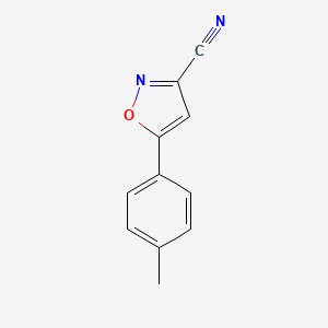 molecular formula C11H8N2O B11812871 5-(p-Tolyl)isoxazole-3-carbonitrile 