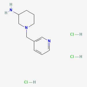 1-(Pyridin-3-ylmethyl)piperidin-3-amine trihydrochloride