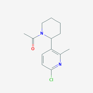 1-(2-(6-Chloro-2-methylpyridin-3-yl)piperidin-1-yl)ethanone