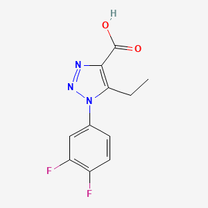 1-(3,4-difluorophenyl)-5-ethyl-1H-1,2,3-triazole-4-carboxylic acid