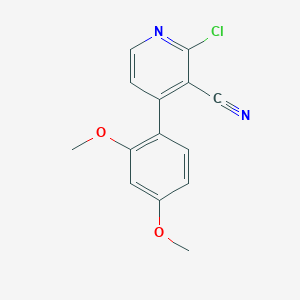 2-Chloro-4-(2,4-dimethoxyphenyl)nicotinonitrile