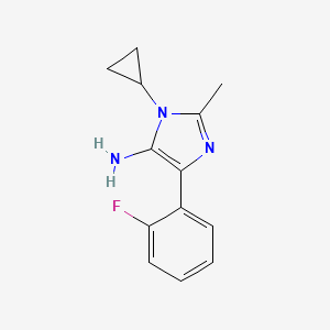 1-Cyclopropyl-4-(2-fluorophenyl)-2-methyl-1H-imidazol-5-amine