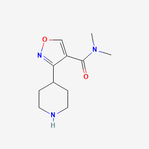 N,N-Dimethyl-3-(piperidin-4-yl)isoxazole-4-carboxamide