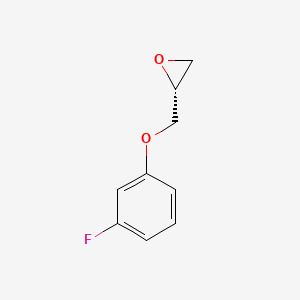 molecular formula C9H9FO2 B11813137 (R)-2-((3-Fluorophenoxy)methyl)oxirane 