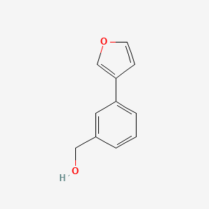 molecular formula C11H10O2 B11813165 (3-(Furan-3-yl)phenyl)methanol 