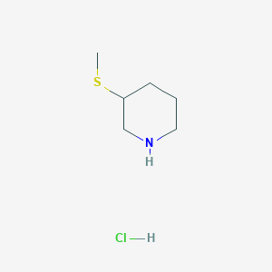 molecular formula C6H14ClNS B11813194 3-(Methylthio)piperidine hydrochloride 