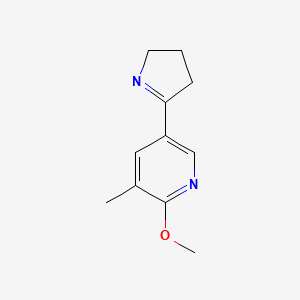 5-(3,4-Dihydro-2H-pyrrol-5-yl)-2-methoxy-3-methylpyridine