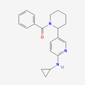 (2-(6-(Cyclopropylamino)pyridin-3-yl)piperidin-1-yl)(phenyl)methanone