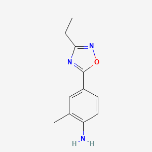 4-(3-Ethyl-1,2,4-oxadiazol-5-yl)-2-methylaniline