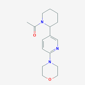 1-(2-(6-Morpholinopyridin-3-yl)piperidin-1-yl)ethanone