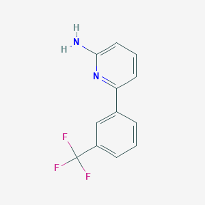 molecular formula C12H9F3N2 B11813499 6-(3-(Trifluoromethyl)phenyl)pyridin-2-amine CAS No. 1159819-59-6