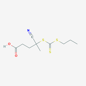 molecular formula C10H15NO2S3 B1181350 4-Cyano-4-(((propylthio)carbonothioyl)thio)pentanoic acid CAS No. 1112997-73-5