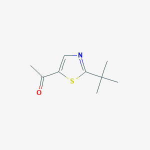 molecular formula C9H13NOS B11813511 1-(2-(tert-Butyl)thiazol-5-yl)ethanone 