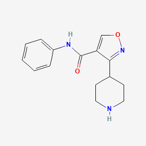 N-Phenyl-3-(piperidin-4-yl)isoxazole-4-carboxamide