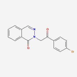 molecular formula C16H11BrN2O2 B1181358 2-[2-(4-bromophenyl)-2-oxoethyl]-1(2H)-phthalazinone 