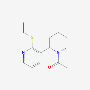 1-(2-(2-(Ethylthio)pyridin-3-yl)piperidin-1-yl)ethanone