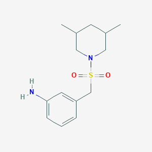 3-(((3,5-Dimethylpiperidin-1-yl)sulfonyl)methyl)aniline