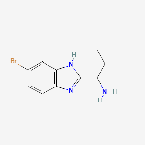 1-(5-Bromo-1H-benzo[d]imidazol-2-yl)-2-methylpropan-1-amine