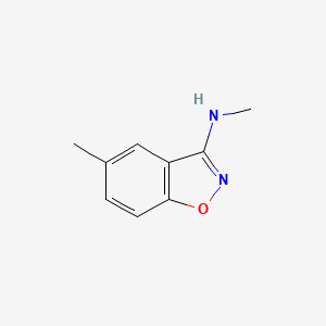 molecular formula C9H10N2O B11813658 N,5-Dimethylbenzo[d]isoxazol-3-amine 