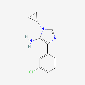 4-(3-Chlorophenyl)-1-cyclopropyl-1H-imidazol-5-amine