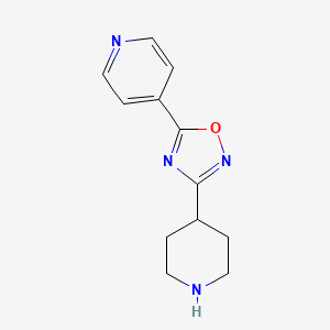 3-(Piperidin-4-yl)-5-(pyridin-4-yl)-1,2,4-oxadiazole