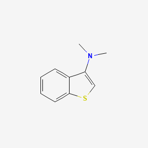 molecular formula C10H11NS B11813695 N,N-Dimethylbenzo[b]thiophen-3-amine 