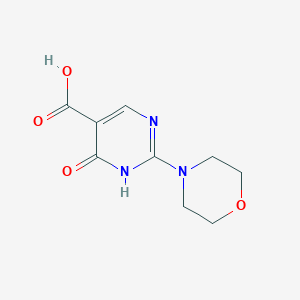 molecular formula C9H11N3O4 B11813706 4-Hydroxy-2-morpholinopyrimidine-5-carboxylic acid CAS No. 1023812-03-4