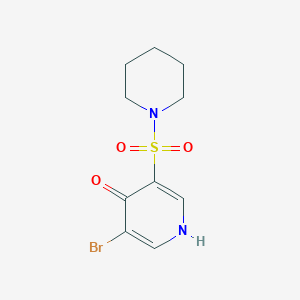 3-Bromo-5-(piperidin-1-ylsulfonyl)pyridin-4-ol