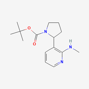 molecular formula C15H23N3O2 B11813741 tert-Butyl 2-(2-(methylamino)pyridin-3-yl)pyrrolidine-1-carboxylate 