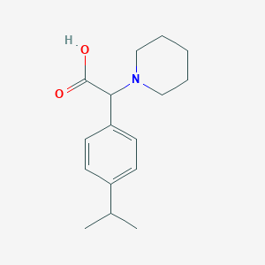 2-(4-Isopropylphenyl)-2-(piperidin-1-yl)acetic acid