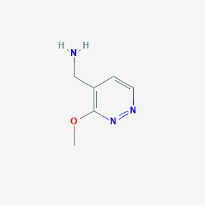 molecular formula C6H9N3O B11813766 (3-Methoxypyridazin-4-yl)methanamine 