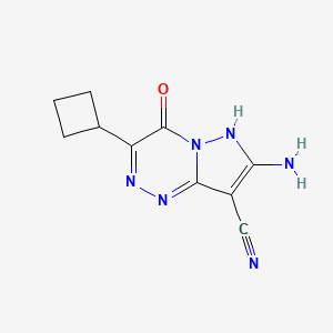 7-Amino-3-cyclobutyl-4-oxo-1,4-dihydropyrazolo[5,1-c][1,2,4]triazine-8-carbonitrile