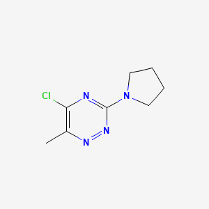 5-Chloro-6-methyl-3-(pyrrolidin-1-yl)-1,2,4-triazine