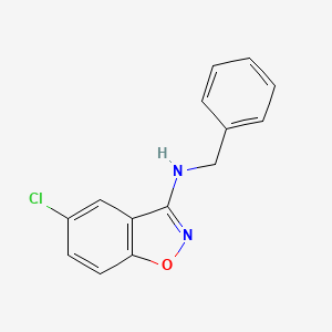 molecular formula C14H11ClN2O B11813786 N-Benzyl-5-chlorobenzo[d]isoxazol-3-amine 