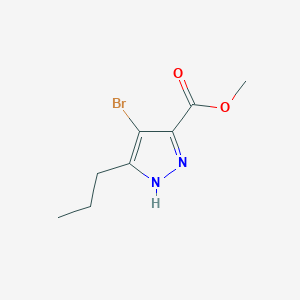 Methyl 4-bromo-3-propyl-1H-pyrazole-5-carboxylate