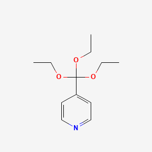 molecular formula C12H19NO3 B11813800 4-(Triethoxymethyl)pyridine 