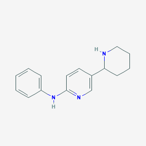 molecular formula C16H19N3 B11813818 N-Phenyl-5-(piperidin-2-yl)pyridin-2-amine 